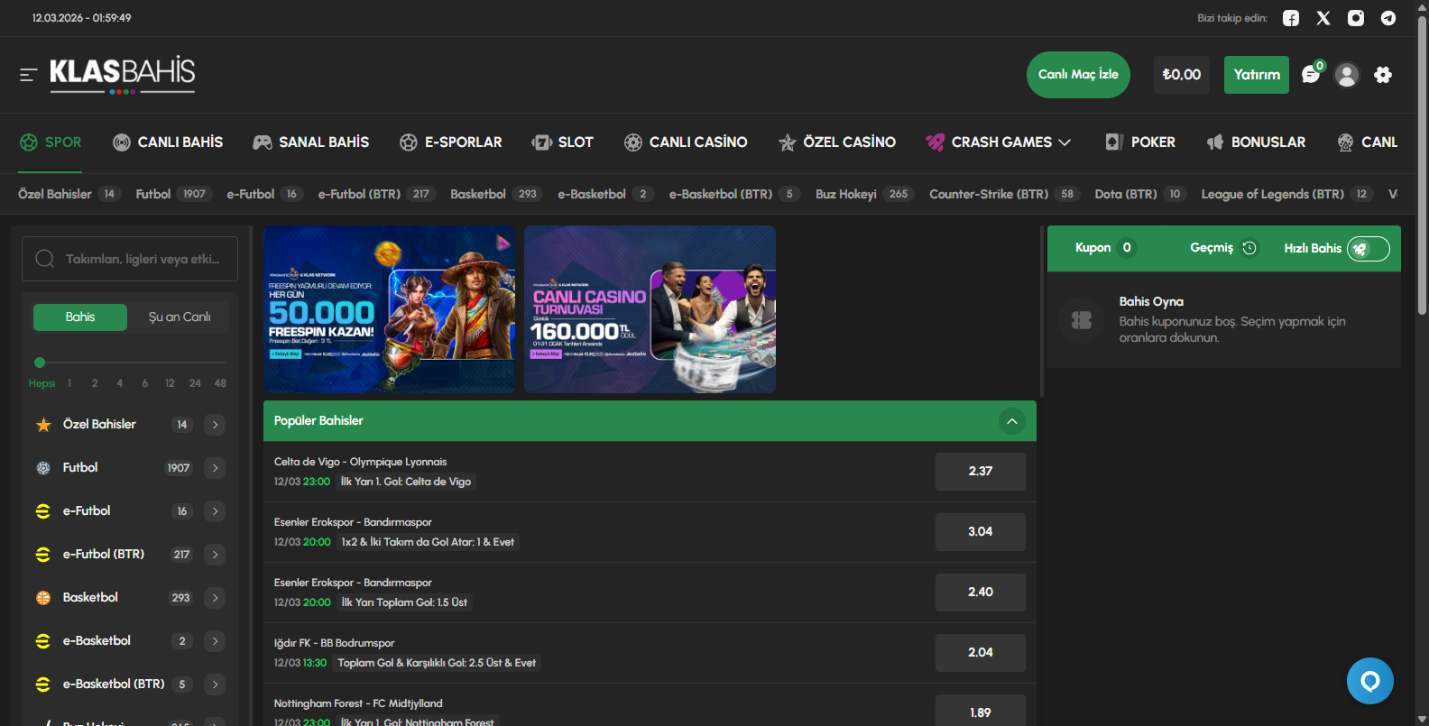 Klasbahis Twitter'dan Yeni Adresi Öğrenme