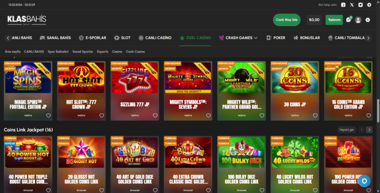 Klasbahis Bahislere Giriş