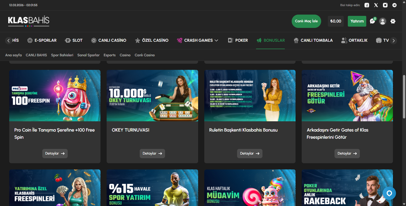 Klasbahis Papara ile Yatırım ve Bonus